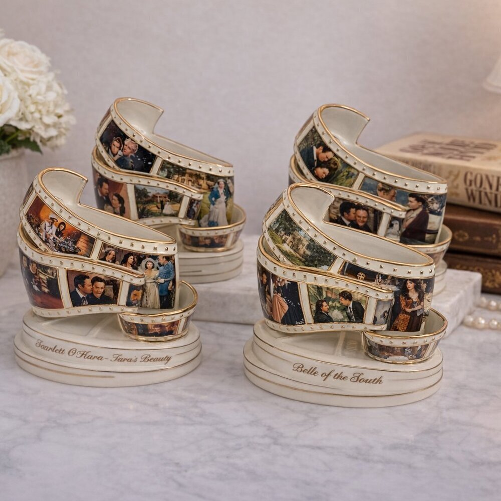 Gone With the Wind Bradford Exchange Porcelain Figurines – Set of 4 - Picture 2 of 14